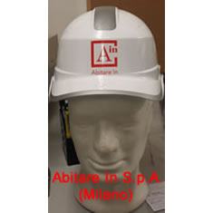 Elmetto da cantiere personalizzato Abitare In SpA Milano