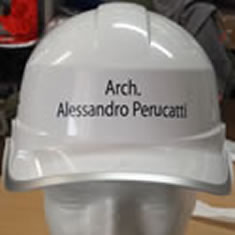 Elmetto da cantiere personalizzato Architetto